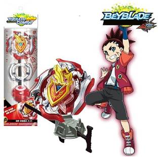 Bestie Toys Beyblade Busters B-105 Bey Beast Zet Achilles 11XT Balance Stater Beyblade Tornado gyro combatsSet With Launcher Beyblade Busters tornado gyro combat B-105 Bey Beast Zet Achilles 11XT Balance Stater Beyblade Set With Launcher Sticker