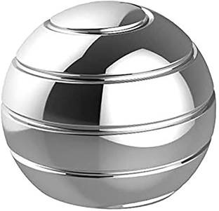 TRU TOYS Kinetic Desk Toy Metal Gyroscope Stress Relief Spinning Optical Illusion Ball