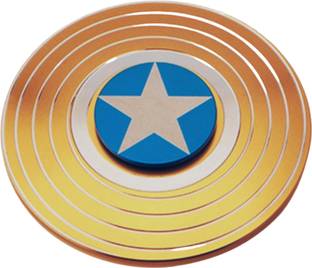 KARBD Captain America Shield Fidget Spinner Ultra Speed Metal Wind Spinner Toy