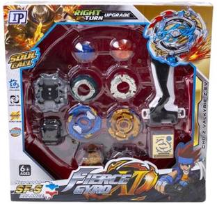 toyeez 2 Piece Bey blade Set with Hand Launcher (random)
