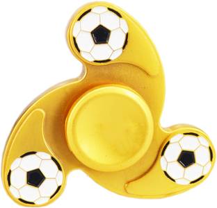 PREMSONS Metal Hot Look Fidget Spinner For Football Lovers FAST Spin guarantee Minute Spin Time Gold