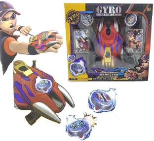 Bestie Toys Beyblade Hand Launcher with 2 Metal Fusion 3D Spinning Top for Kids