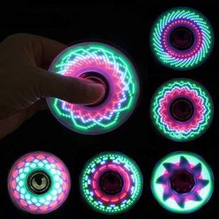 TRU TOYS Cat & ABS Plating LED Flash Light Glow Patterns in Dark Stress Relief Spinner