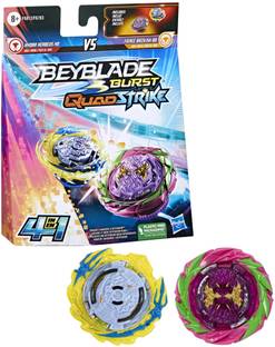 BEYBLADE Burst QuadStrike Fierce Bazilisk B8 and Hydra Kerbeus K8 Dual Pack, Toy for kids