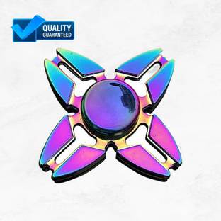 Shivsoft Raindow Four Sided Fidget Spinner Star