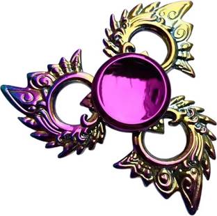 CrazyBuy New Metal Fidget Spinner Rainbow Color Alloy Fidget For Kids (Random Any 1 pcs)