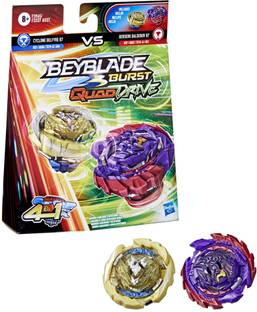 BEYBLADE Burst QuadDrive Berserk Balderov B7 & Cyclone Belfyre B7 Spinning Top Dual Pack-For Kids Ages 8+
