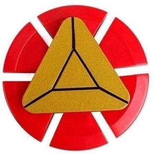 PREMSONS Stress Relief Fidget Spinner - Smooth High-Speed Toy for All Ages - Red & Gold