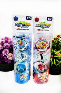 EpicTurners Beyblade Blue and Red Metal Gyro Burst Beyblades Launcher Chains (Pack of 2)