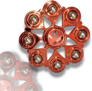 Shivsoft Mettalic 8 Goli Big Size Red Fidget Puzzle Ball Bearing Spinner