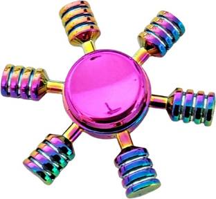 Bestie Toys Rainbow Gyro Six Arms Finger Hand Spinner Fidget Long Time Rotation
