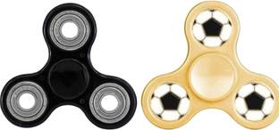 PREMSONS Fidget Spinner Football Metal Triangular Head Ultra Speed Tri Spinner Toy Gold