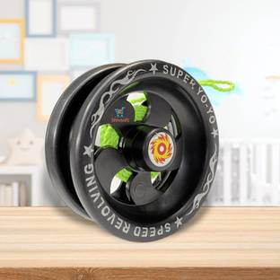 Shivsoft Plastic Figid High Speed Yoyo toy with Bearing for kids Black- -267599