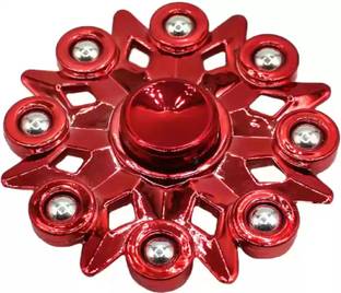 ParshvGroups Metal Spinner, Fidget Spinner, Red Color (Pack of 1)