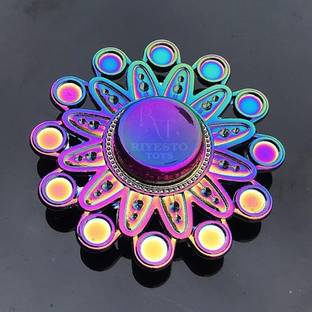 RIYESTO TOYS Rainbow Fidget Spinner For Adults Metal Fidget Spinner Long Time Rotational
