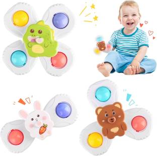 Moxtiza Spinner Toy for Baby Bath Toys for Kids Fidget Spinner Spinning Sensory Toy.