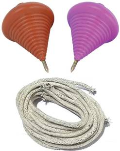 BRAND HOME Lattu Dori (2 Pc Lattu+ 2 Pc Thread) Lattu Thread/Nada Use of Lattu Spinning Toy