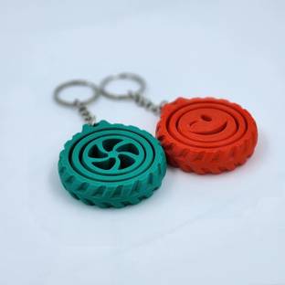 CUBIX3D Happy + Vortex Spinner Combo Fidget Keychain for Stress Relief & Focus