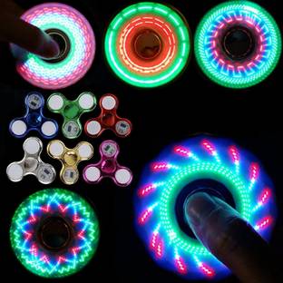 SAMPIN High QLT LED Multi Light Spinner with Various Glow Pattern in Dark Stress Relief