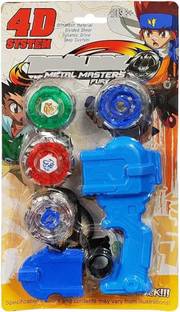 toyeez Bey blade Set of 4 with Hand Launcher