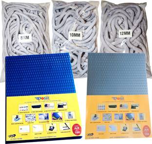 Kosh A/4 Spiral Binding Sheet 2 Packet, with 3 Packet Ring Size 8, 10,12mm Combo Pack Manual Ring Binder