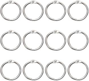 FRKB 25mm Binder Ring, Card Ring, Index Cards Notebook Rings Stainless Steel 12 Pcs Manual Ring Binder