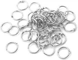 DEZIINE Loose Leaf Binder Ring Key Chain Key Rings Card Ring – (20mm 100pcs). Manual Ring Binder