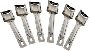 Dynore Stainless steel set of 6 Canister spoons Stainless Steel Sugar Spoon Set