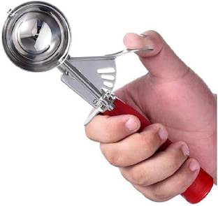 BLLUEX Stainless Steel Cookie Scoop for Baking Baller Meatball Spring Scoops A Stainless Steel Ice-cream Spoon