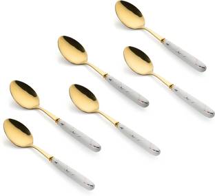 MGeezz Stainless Steel Sugar Spoon, Table Spoon, Coffee Spoon, Dessert Spoon, Ice-cream Spoon, Salad Spoon Set