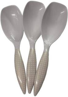 Evaware International Melamine Floral Design Cutlery Spoon to Enhance Your Tableware Melamine Serving Spoon Set