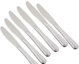 ARSCART Dinner Knife Set of 6Pcs Steel Table Spoon Set