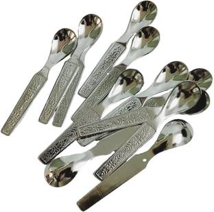 Fasam Masala container Fit Small Spoon for Spice/Masala, Tea, Honey, Coffee 12 pcs set Stainless Steel Coffee Spoon Set