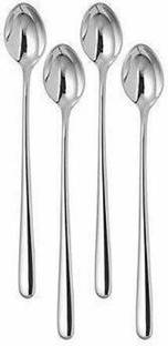 Manorath 4 Pcs Long Handle Spoons Stainless Steel Ice Tea Spoon Set