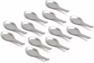 Filsfa 6Piece Stainless Steel Set for Tea, Coffee, Sugar, Condiments & Spices Disposable Stainless Steel Table Spoon Set