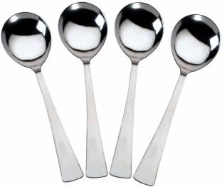 Parage 4 Pieces Serving Spoon Set for Dining, Cooking Spoons Set for Kitchen, 21cm Long Stainless Steel Serving Spoon Set