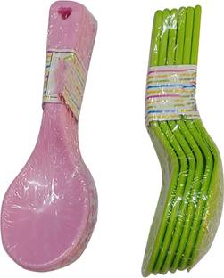 FAAS Spice/Masal Small Spoon Condimants & Small Containers/Jar (Set of 12 Plastic Tea Spoon Set