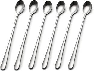 Convay set 6 Long Handle Spoons Disposable Stainless Steel Ice-cream Spoon Set