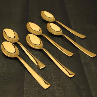 ARSCART Latest golden dinner spoon Stainless Steel Table Spoon Set