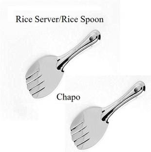chapo Rice Panja - Stainless Steel Rice Serving Spoon (pack of 2) Stainless Steel Serving Spoon Set