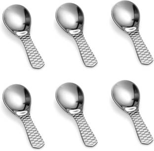 Kitchen Expert Stainless Steel Masala Spoons | Heavy Guage | Mini Tea/Coffee Spoon Silver Tea Spoon Set