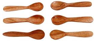 MF WORLD Wood Spoon Kitchenware spoon Wooden Coffee Spoon, Ice Tea Spoon, Sugar Spoon, Soup Spoon, Table Spoon Set