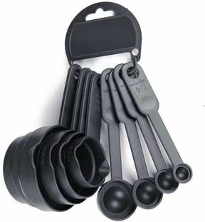 Rudrisha Baking Measurement Measuring Cups And Spoons Set 8 Pcs Plastic Measuring Spoon Set Plastic Measuring Spoon