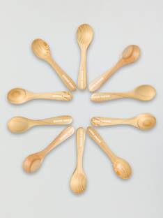 BSKING MART Pine Wooden Masala Spoon Wooden Serving Spoon, Serving Spoon Set