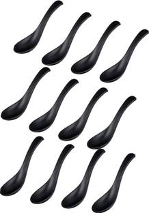 MDNSHO Unbreakable, Colorful Soup/Dessert Spoons, Food Grade melamine Soup Spoon Melamine Soup Spoon Set