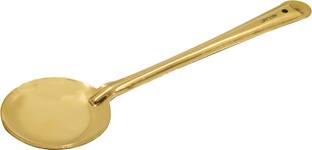 Spilbox Putrika Traditional Handcrafted Brass Utensil Ladle|ServingSpoon-RoundSauteLadle Brass Serving Spoon