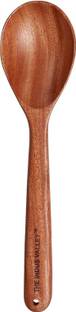 The Indus Valley Neem Wooden Oval Stir Spatula/Ladle for Cooking/Serving - 29cm Wooden Serving Spoon