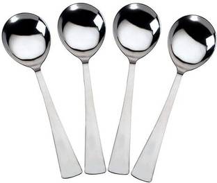 Parage 4 Pieces Stainless Steel Serving Spoon Set for Home & Kitchen Stainless Steel Serving Spoon Set