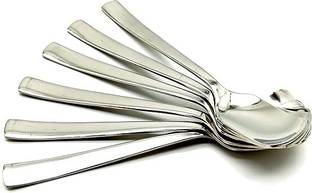 Convay 6 Stainless Steel Ice-cream Spoon, Sugar Spoon Set