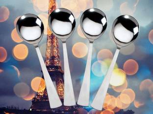 salma 4 Serving Spoon set Stainless Steel Serving Spoon, Table Spoon Set